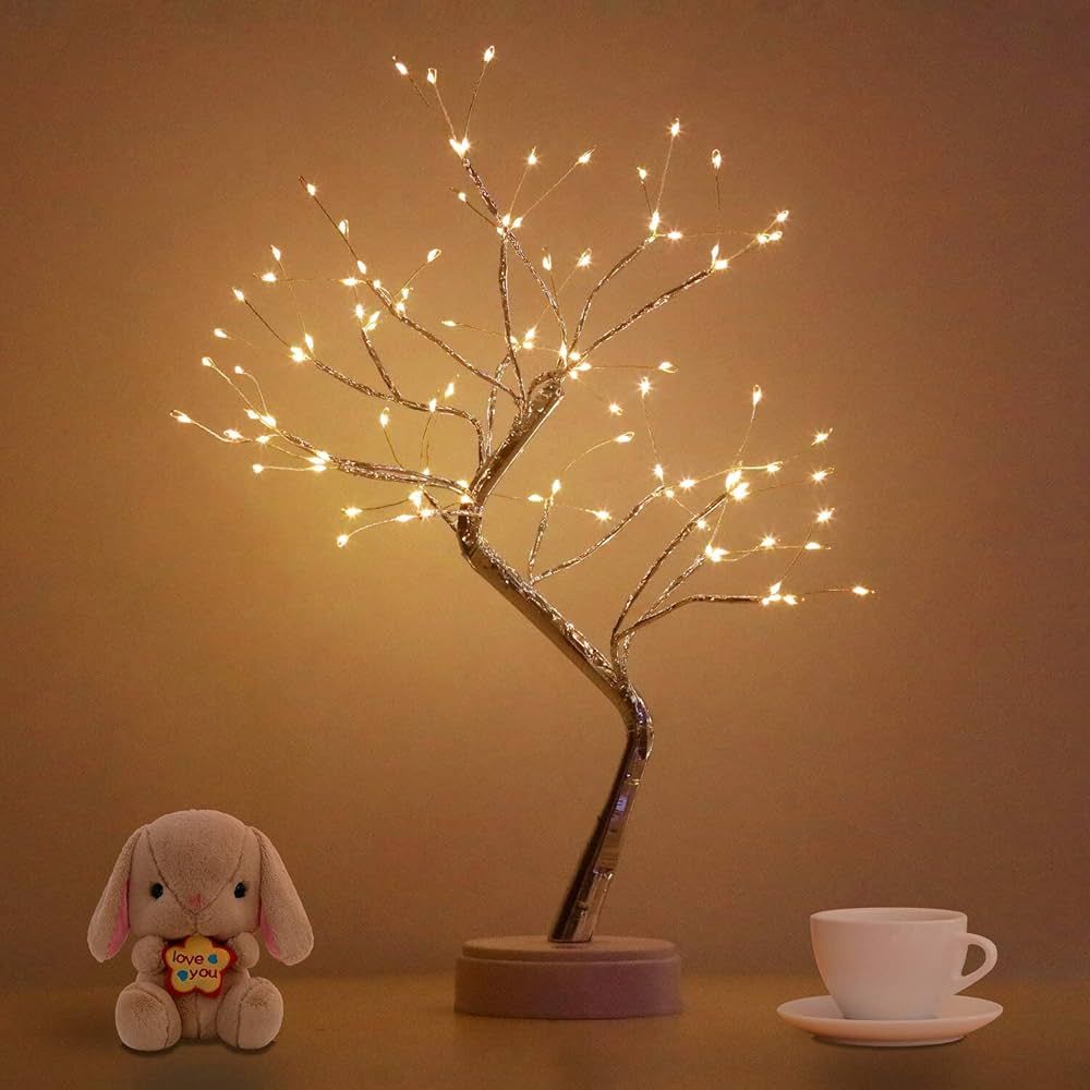Bonsai Tree Light for Room Decor, Aesthetic Lamps for Living Room, Cute Night Light for House Dec... | Amazon (US)
