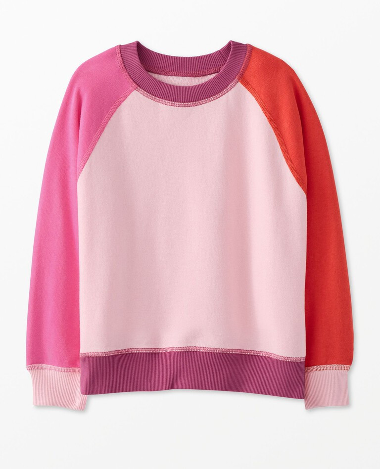 French Terry Colorblock Sweatshirt | Hanna Andersson