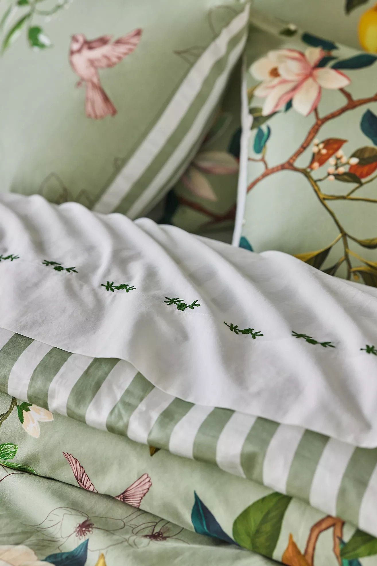 The Organic Cotton Sateen Printed Duvet Cover by Maeve | Anthropologie (US)