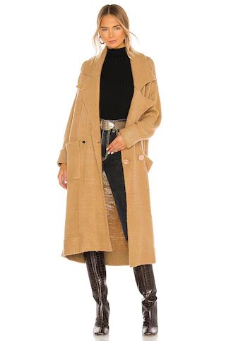 Show Me Your Mumu Melrose Sweater Jacket in Camel from Revolve.com | Revolve Clothing (Global)