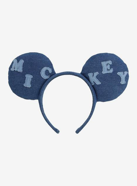 Disney Mickey Mouse Denim Ears Headband - BoxLunch Exclusive | BoxLunch