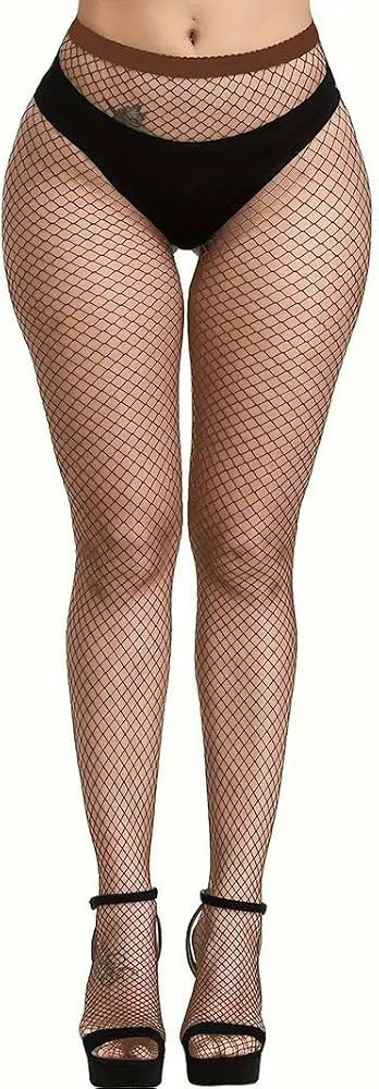 Boolavard Netzstr\u00fcmpfe, Strumpfhosen mit hoher Taille f\u00fcr Damen, Netzstrumpfhosen f\u00... | Amazon (DE)