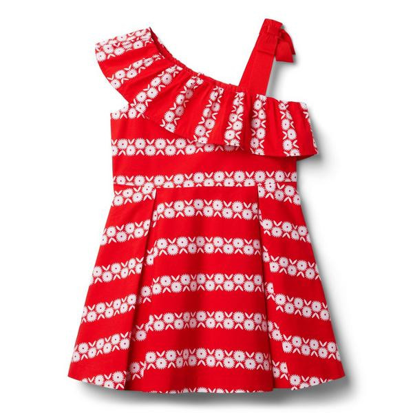 Floral Striped Cold Shoulder Dress | Janie and Jack