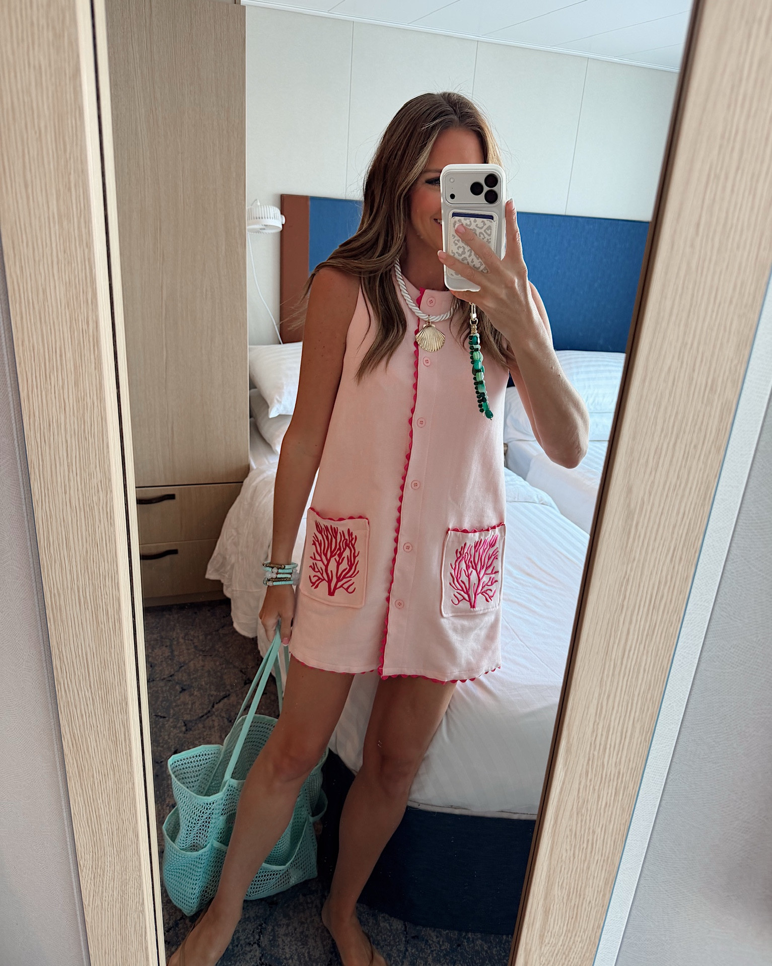 Resort ootd! In a small dress, necklace, sandals, tote and accessories- fits tts.

#LTKTravel #LTKSeasonal #LTKootd