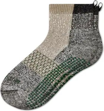 Bombas Merino Wool Blend Colorblock Gripper Slipper Calf Socks | Nordstrom | Nordstrom