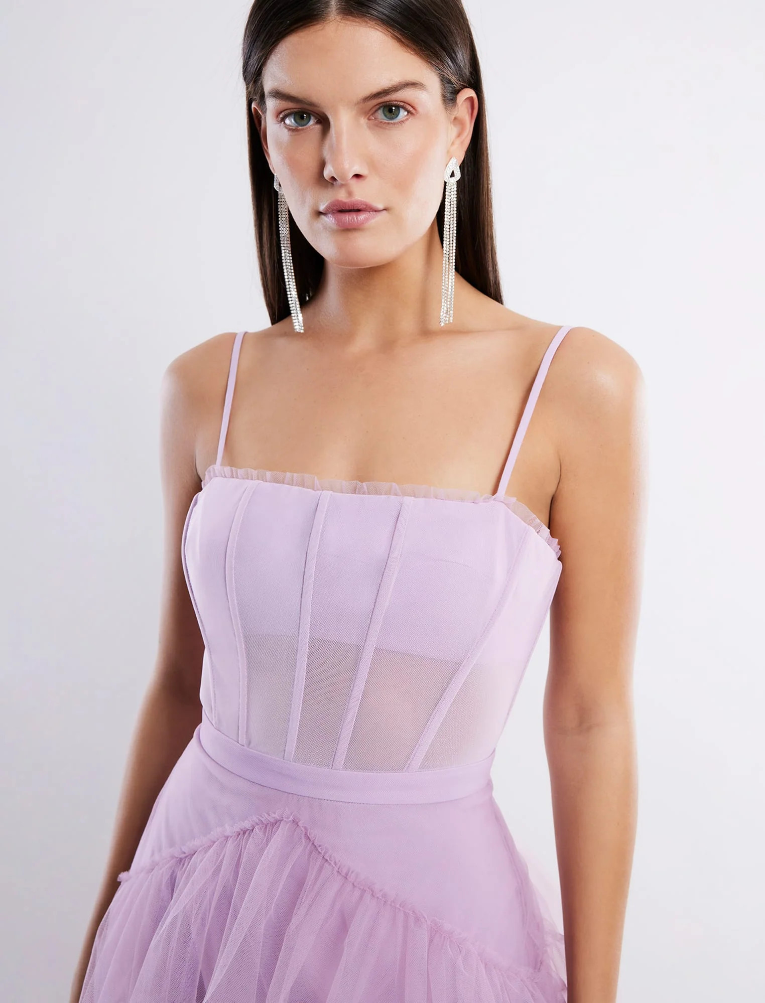 Fair Orchid Oly Tulle Evening Gown | Dresses | BCBGMAXARIA | BCBG Max Azria 
