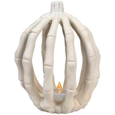 Northlight LED Lighted Skeleton Pumpkin Halloween Decoration - 6.25" | Target