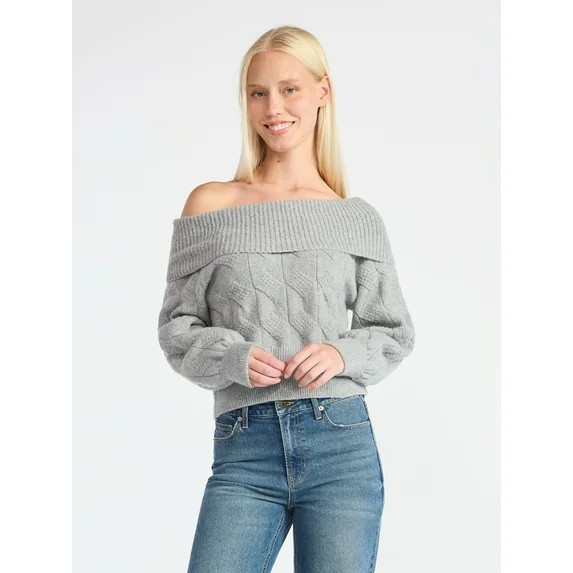 Madden NYC Women's Marilyn Sweater, Midweight, Sizes XXS-XXL - Walmart.com | Walmart (US)