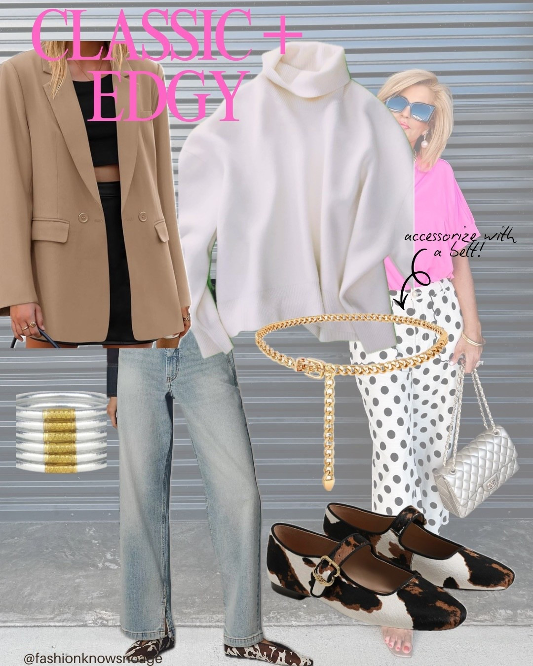 classic but edgy—it’s in the details✨
(& this FP turtleneck is on sale rn🚨)

Free people
Classic style
Edgy
Cow print
Accessories
Amazon



#LTKOver40 #LTKgrwm #LTKootd