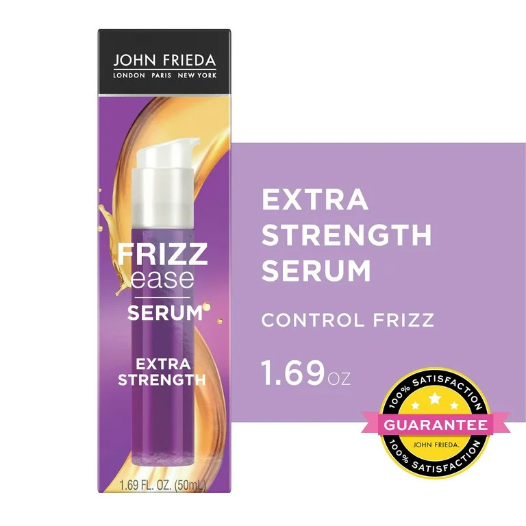 John Frieda Anti Frizz, Frizz Ease Extra Strength Hair Serum with Argan & Coconut Oil, Nourishing... | Walmart (US)