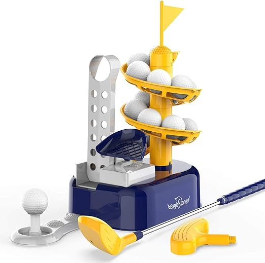 Kids Golf Toys Set Outdoor Lawn Sport Toy with 15pcs Training Golf Balls & Clubs Equipment, Indoo... | Amazon (US)