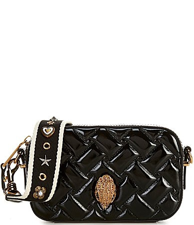 Kurt Geiger London Kensington Small Studded Strap Quilted Camera Crossbody Bag - Black | Dillard's
