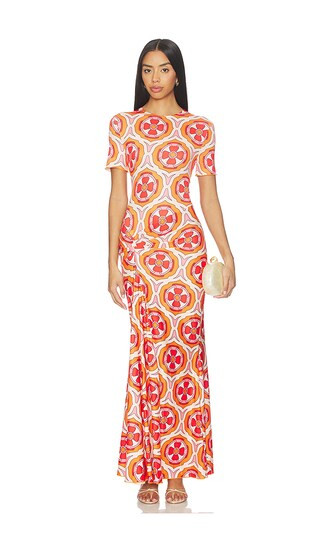 Annie Short Sleeve Dress in Pink Retro Radiance | Revolve Clothing (Global)