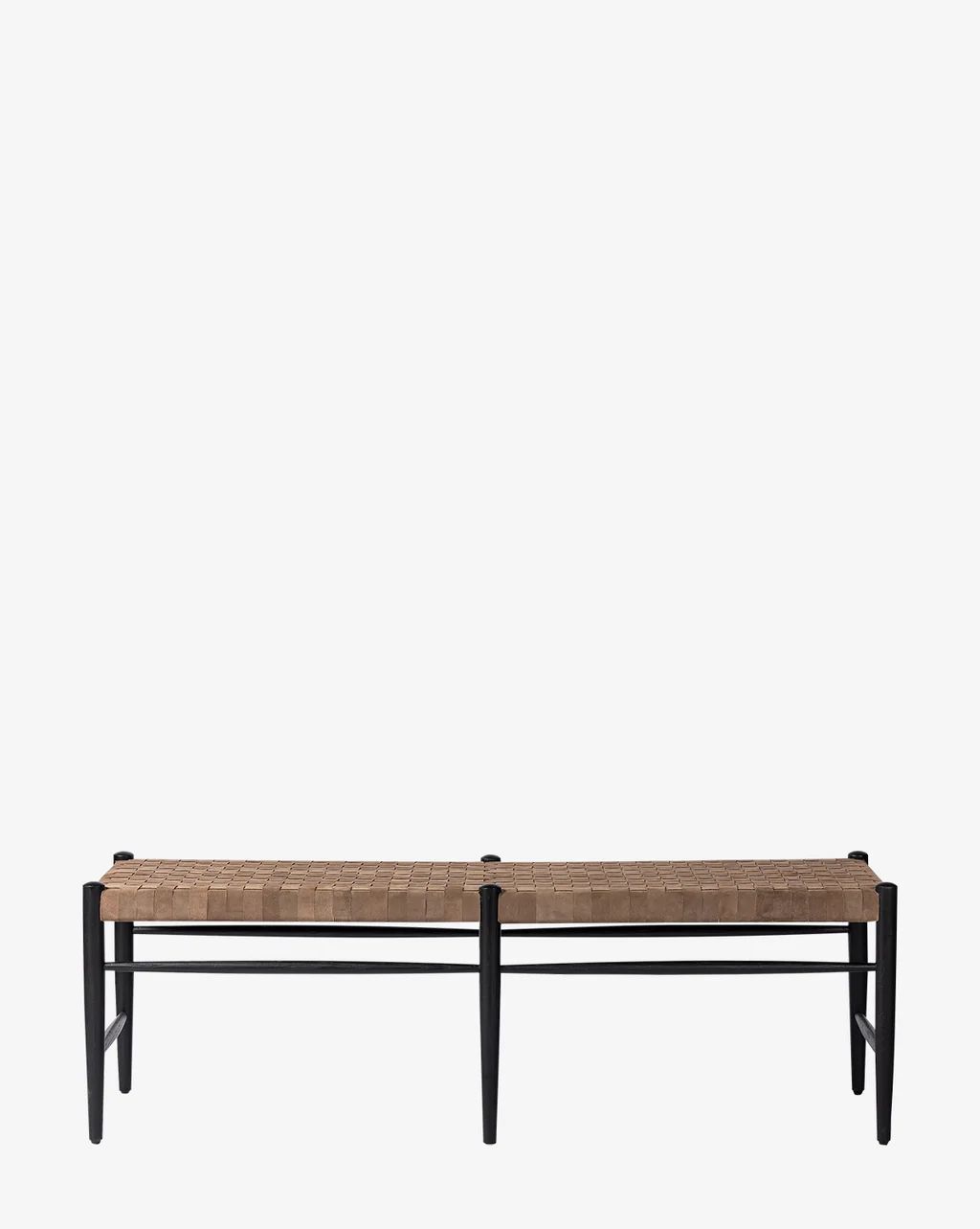 Ollie Woven Leather Bench | McGee & Co.