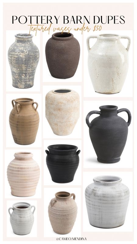 Pottery Barn Dupes! Textured vases under $40 👌🏻

#LTKhome #LTKfindsunder50 #LTKSeasonal