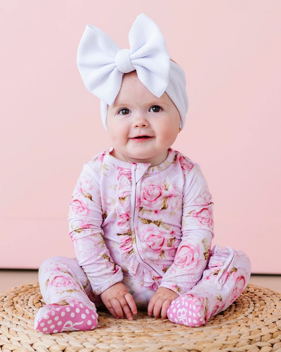 Rosey Moments Ruffle Footie | Bums & Roses