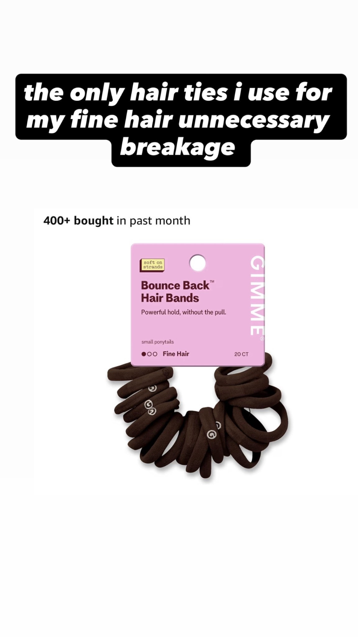 hair ties got fine hair 

#finehair 
#antibreakagehairties #hairties