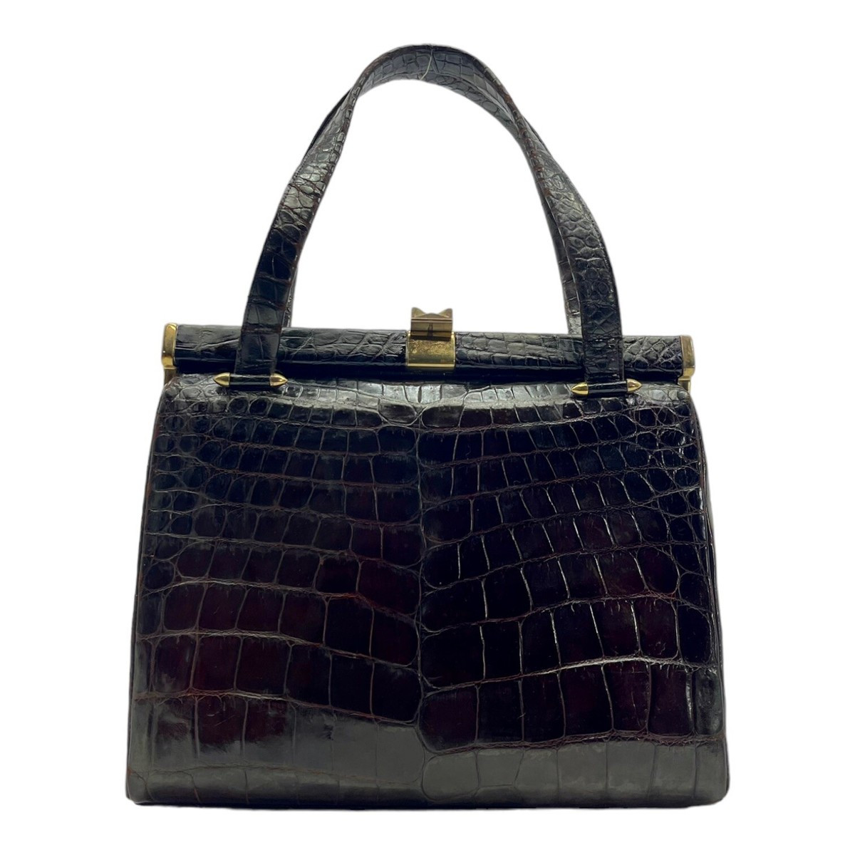 Vintage 40s 50s DEITSCH BROTHERS Genuine Alligator Handbag Structured Frame Bag | eBay US
