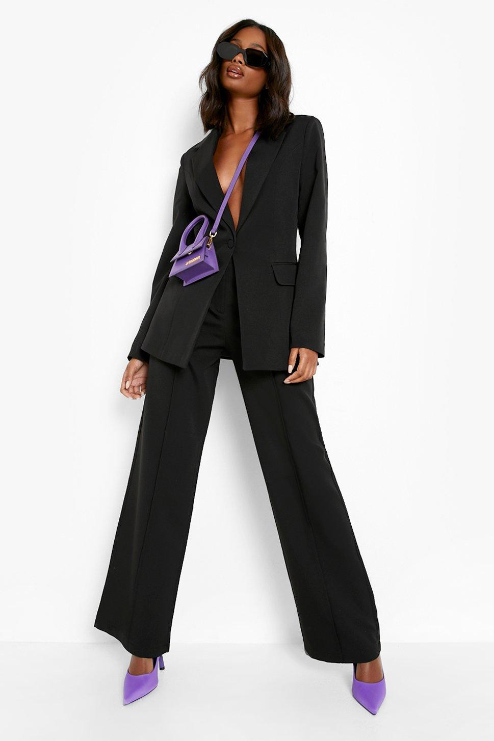 Premium Plunge Front Seam Detail Blazer | Boohoo.com (UK & IE)