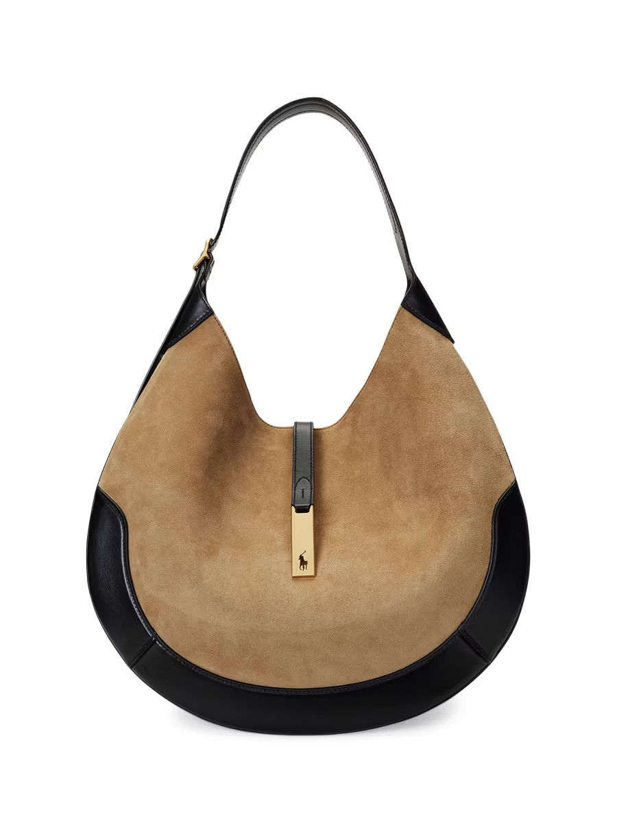 Large Polo ID Suede Bag | Saks Fifth Avenue