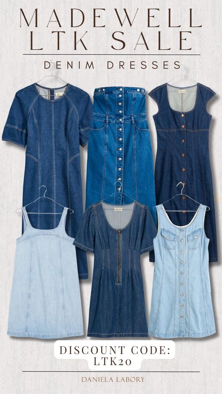 Madewell LTK Sale - Denim Dresses! 

#LTKTravel #LTKStyleTip #LTKSaleAlert