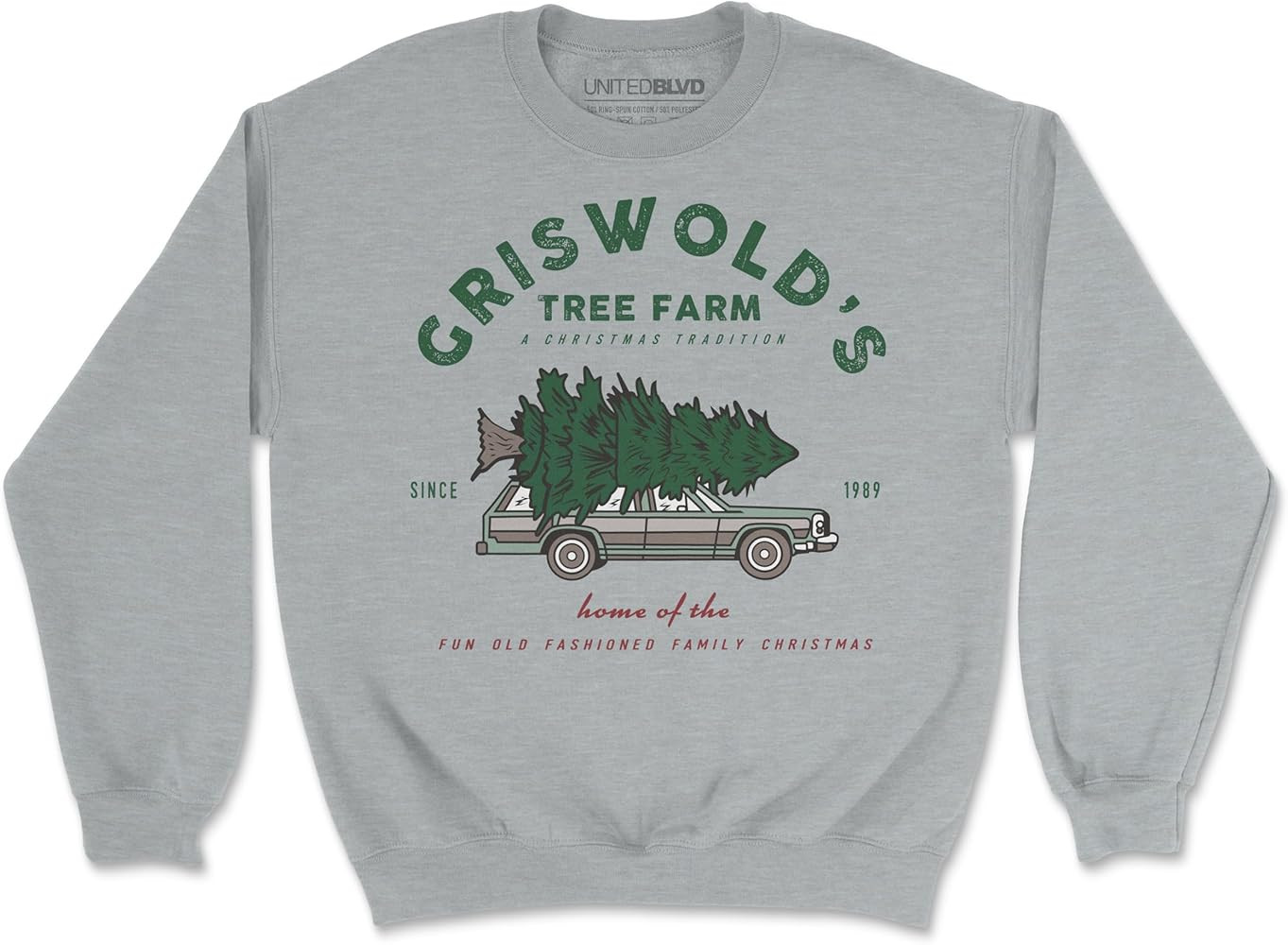 Holiday Sweatshirts | Crewneck Long Sleeve Sweatshirt for Vacation, Casual Wear | Amazon (US)