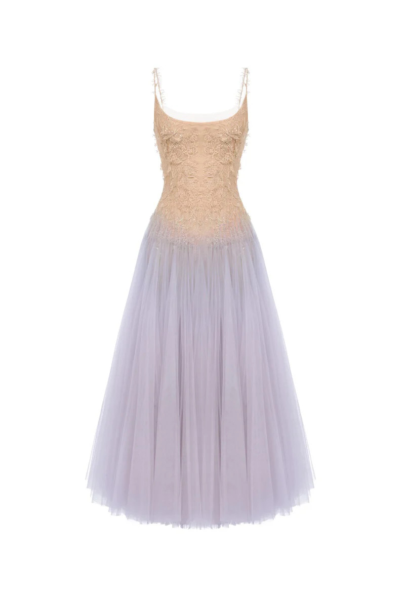 VIOLET OMBRE LACE MIDI DRESS | Montsand | CULT MIA | CULT MIA UK LTD
