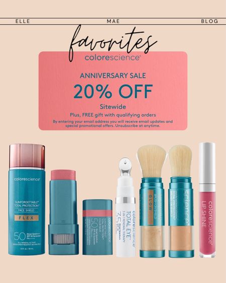 My favorite Colorescience spf beauty products are 20% off right now // summer // travel // beach // lake // anti-aging // cream blush // flex facial
SPF // powder spf // bronze // 

#LTKbeauty #LTKswim #LTKsalealert