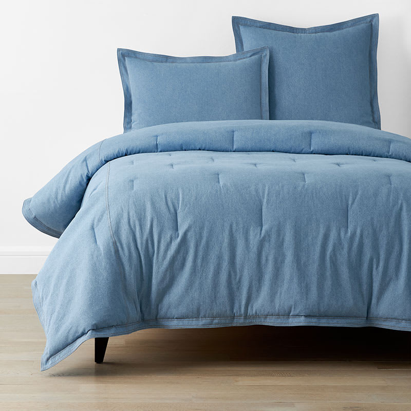 Washed Denim Comforter - Denim Blue, Twin/Twin XL | The Company Store