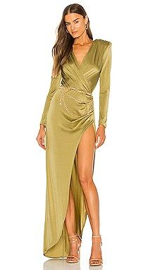 Bronx and Banco Maxi Dress in Olive from Revolve.com | Revolve Clothing (Global)