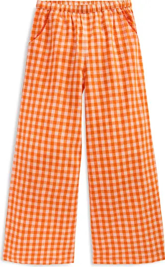 Kids' Gingham Cotton Pants | Nordstrom