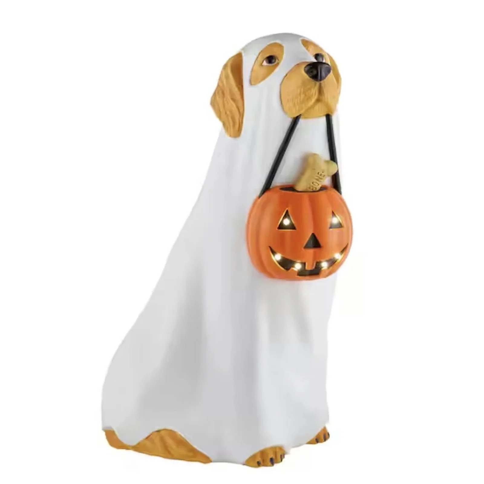 Halloween Retriever Dog Ghost Blow Mold Decoration Spooky Pumpkin LED Light Puppy Figurine 2025 7... | Walmart (US)