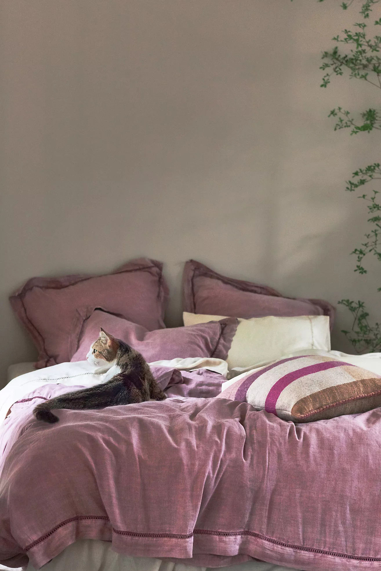 Tencel Linen Blend Duvet Cover | Anthropologie (US)