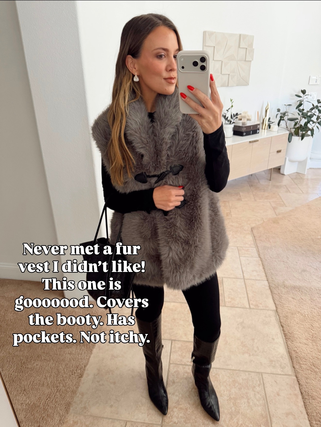 Every closet needs a good fur vest and this one is perfect to grab during the Nordstrom anniversary sale!

I am wearing a size medium !