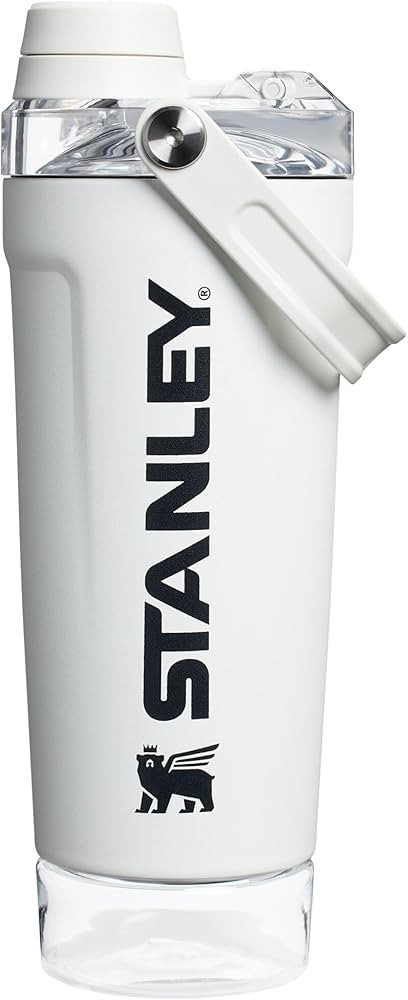 STANLEY Vitalize Shaker Bottle 20 oz | Leakproof Insulated Stainless Steel Shaker Cup | Base Stor... | Amazon (US)
