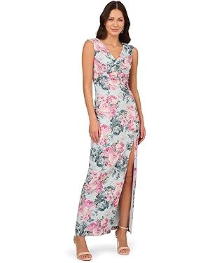 Adrianna Papell Women's Jacquard Long Dress | Amazon (US)