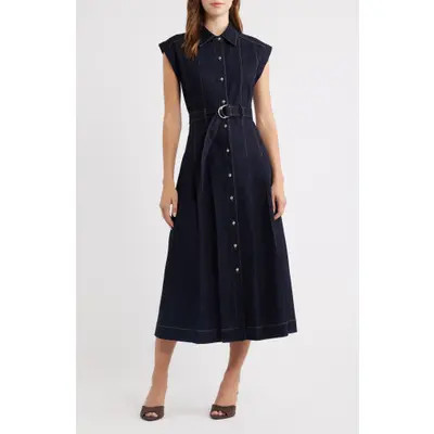ZOE AND CLAIRE Denim Shirtdress at Nordstrom, Size Large | Nordstrom