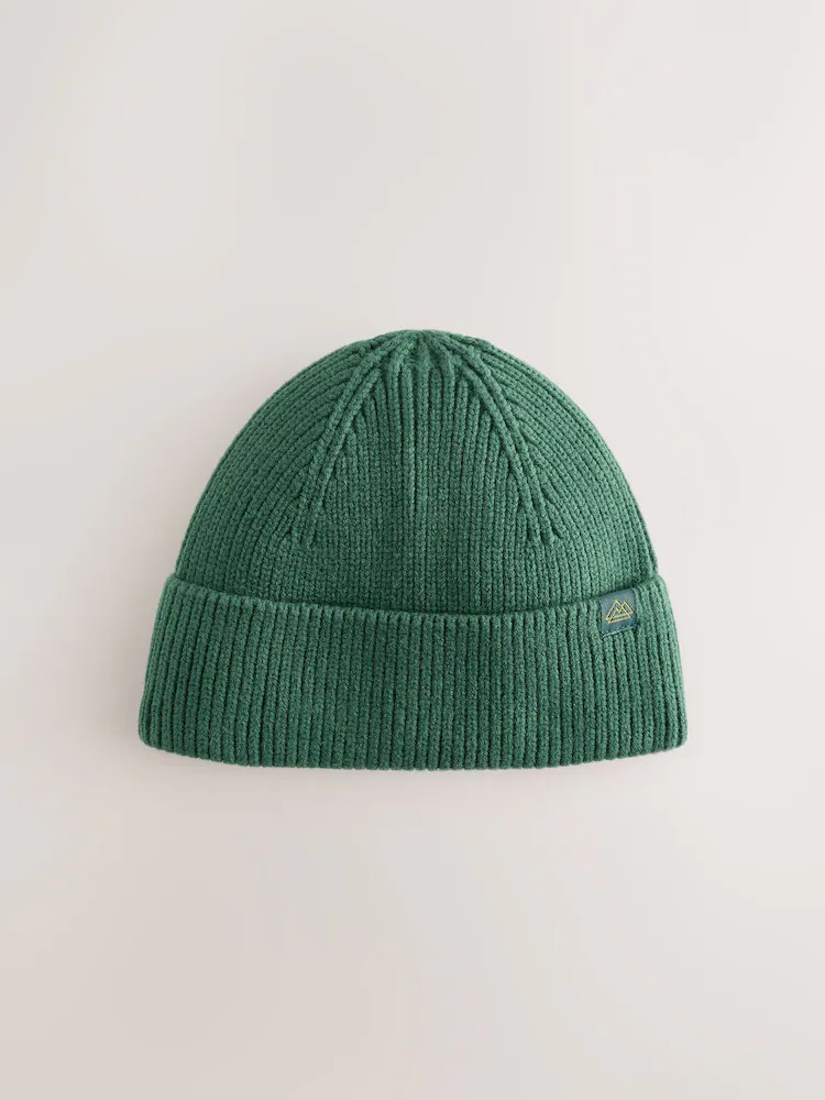 Bottle Green Knitted Beanie Hat (1-16yrs) | Next US