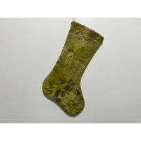 Christmas Stocking, Kilim Handmade Turkish Vintage Boho Rug Stocking | Etsy (US)