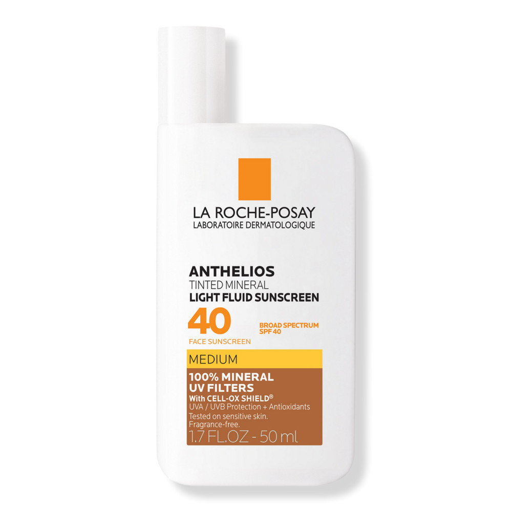 La Roche-Posay Anthelios Mineral Tinted Fluid Face Sunscreen SPF 40 - Medium | Ulta