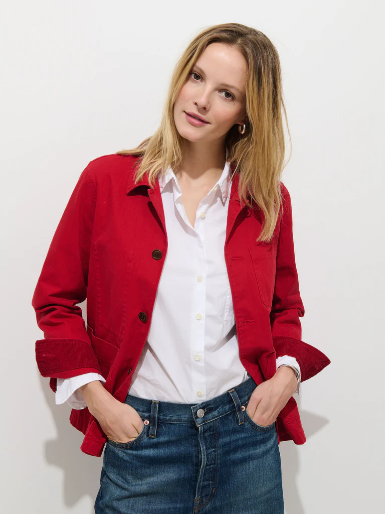 Britt Work Jacket In Herringbone | Alex Mill