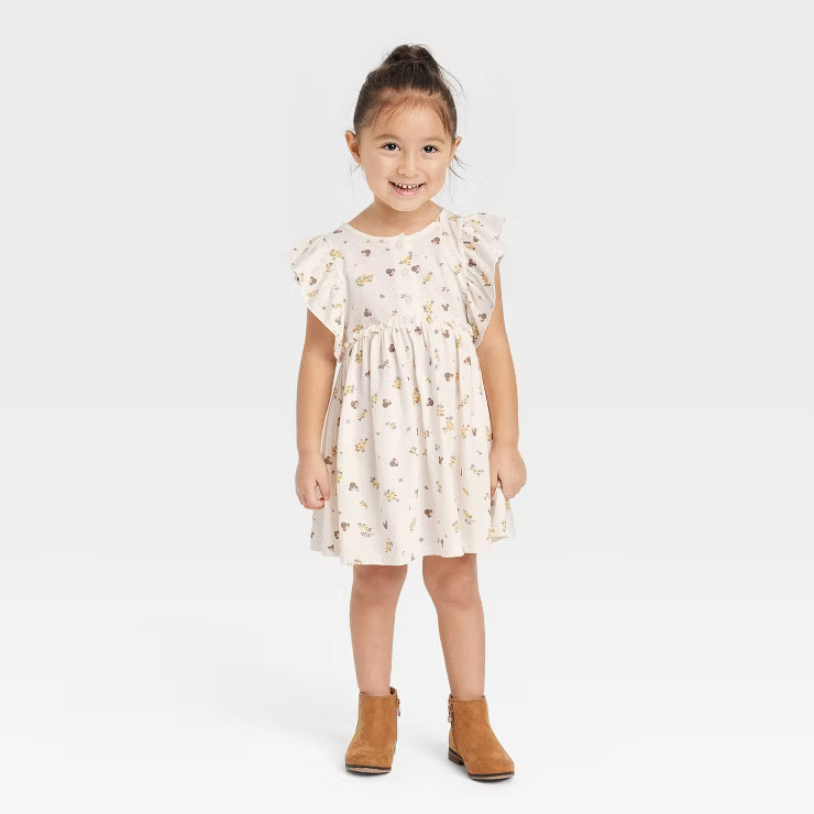 Toddler Girls' Disney Mickey Mouse Skater Dress - White | Target