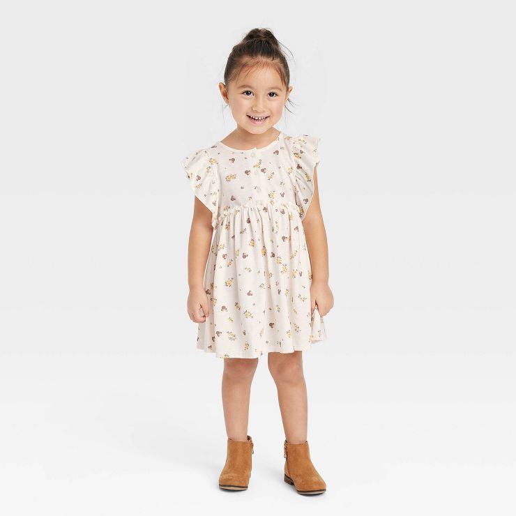 Toddler Girls' Disney Minnie Mouse Skater Dress - White | Target