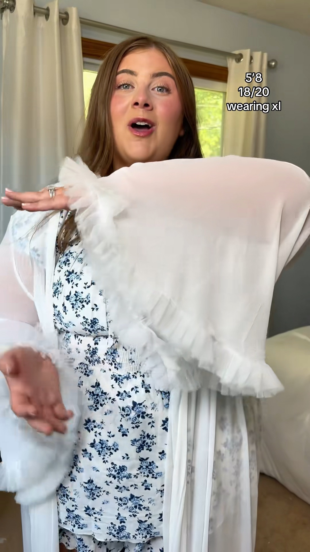 Plus Size Brides! I found a gorgeous wedding robe that is stretchy for the arms and is so cute too! I’m wearing a size xl in it and I’m wearing a size xxl in the romper that goes up to a size 4x!

#LTKWedding #LTKPlusSize #LTKSaleAlert
