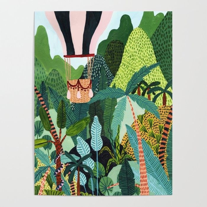 Hot Air Balloon Explorer Poster | Society6