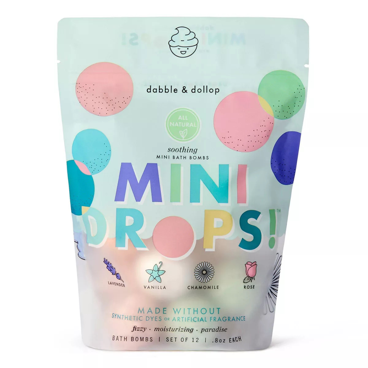 Dabble & Dollop Mini Bath Bombs - Soothing - 12ct/0.8oz | Target