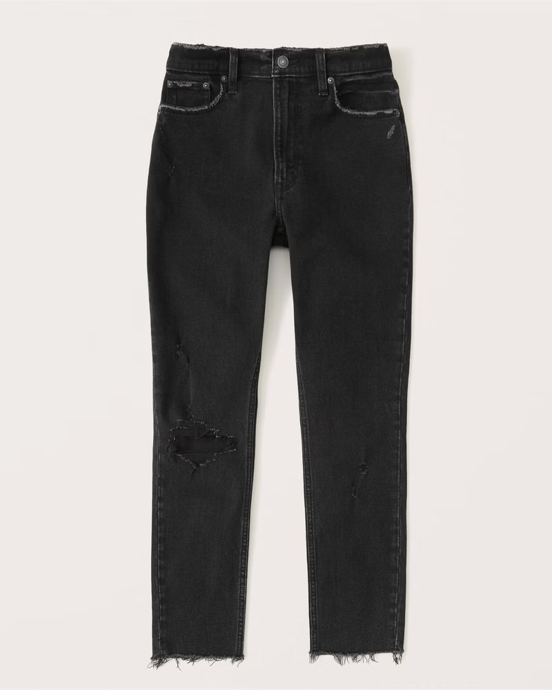 Women's Curve Love High Rise Skinny Jeans | Women's Bottoms | Abercrombie.com | Abercrombie & Fitch (US)