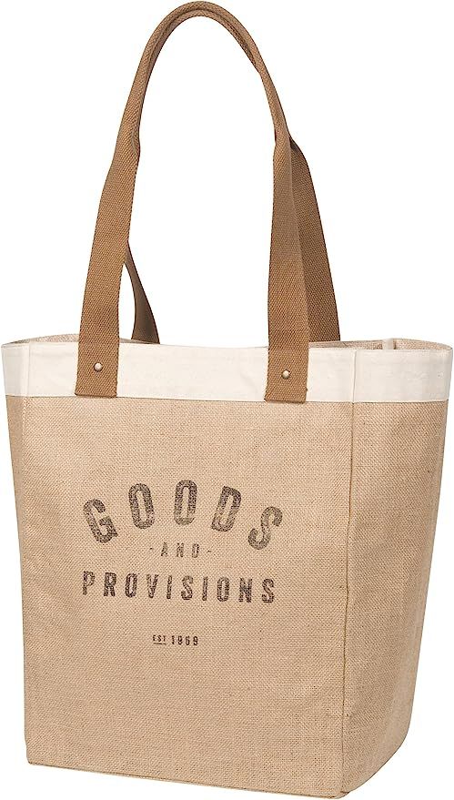 Now Designs Burlap Market Tote, Goods and Provisions | Amazon (US)
