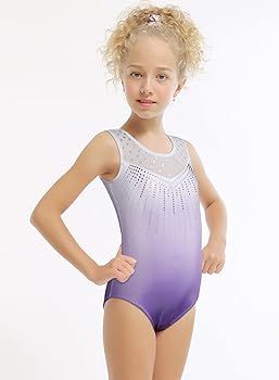 DAXIANG Leotards for Girls Gymnastics Toddler Dance Clothing Ballet Tutu Sparkles Black Blue Purp... | Amazon (US)