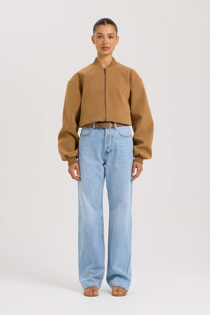 Mara Suede Bomber | Henne